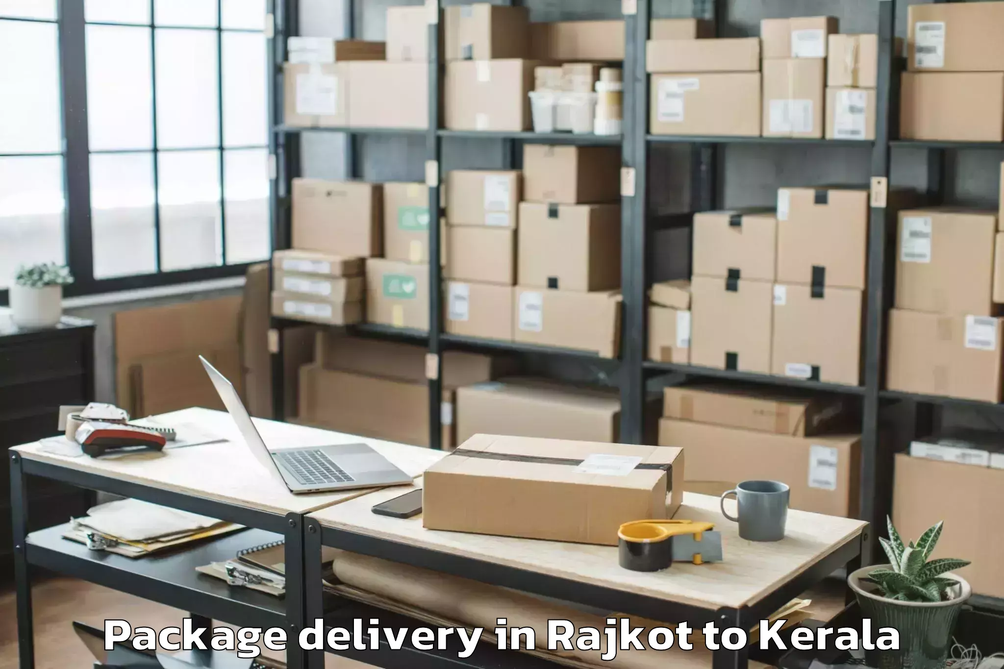 Trusted Rajkot to Thangaloor Package Delivery